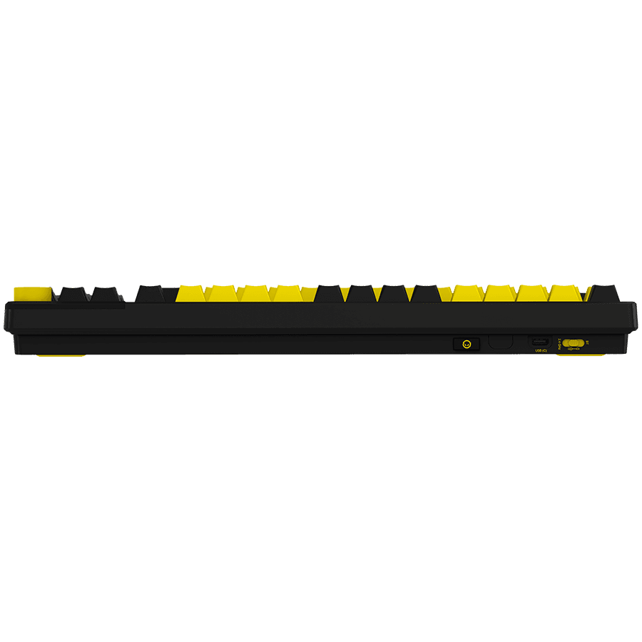LORGAR KBP70TKLW, Wireless TKL Mechanical Gaming Keyboard Pro, Black/yellow, EN layout 6