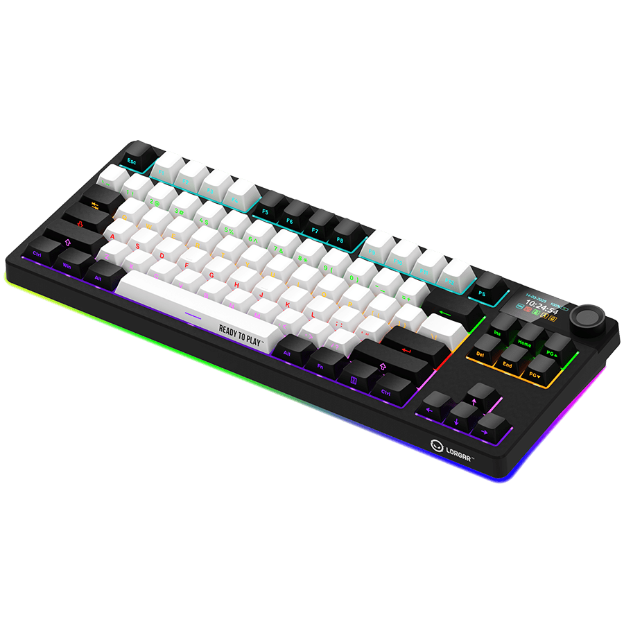 LORGAR KBP70TKLW, Wireless TKL Mechanical Gaming Keyboard Pro, Black/red, EN layout 7