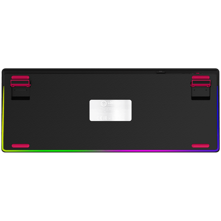 LORGAR KBP70TKLW, Wireless TKL Mechanical Gaming Keyboard Pro, Black/red, EN layout 8