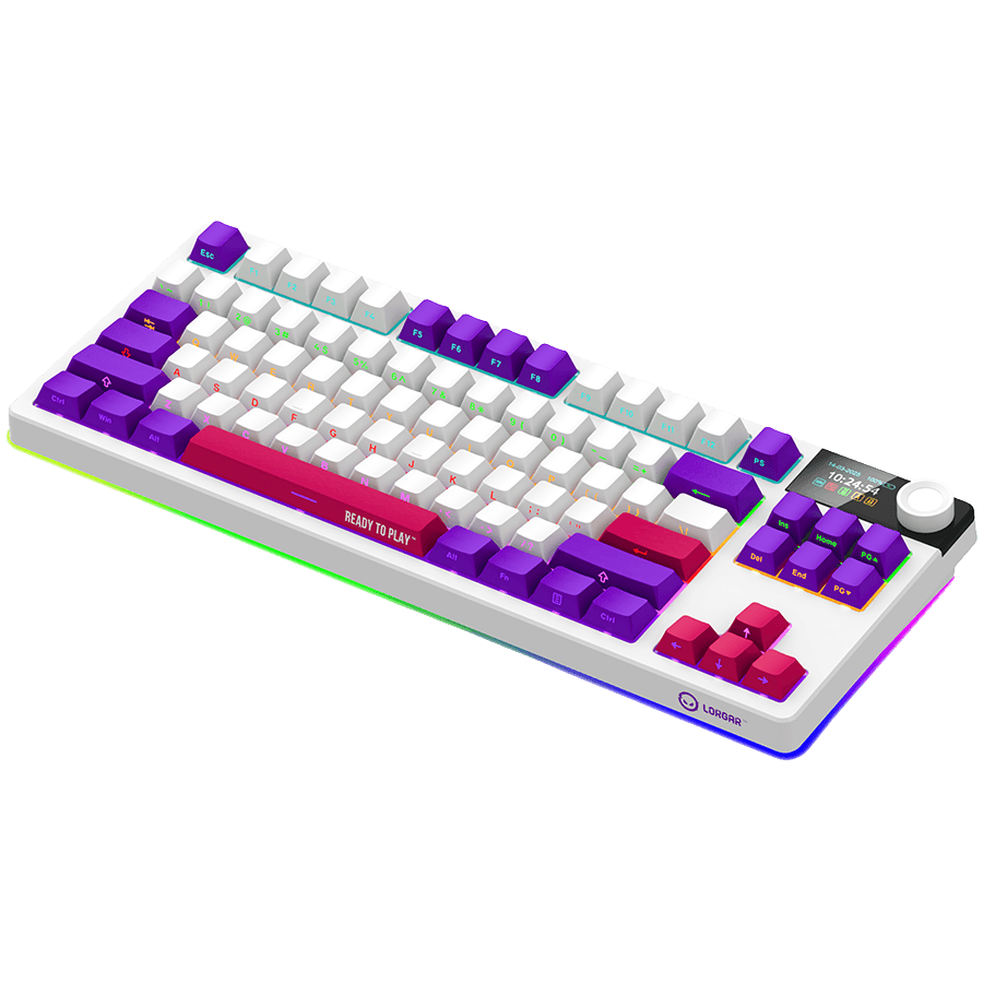 LORGAR KBP70TKLW, Wireless TKL Mechanical Gaming Keyboard Pro, White, EN layout 2
