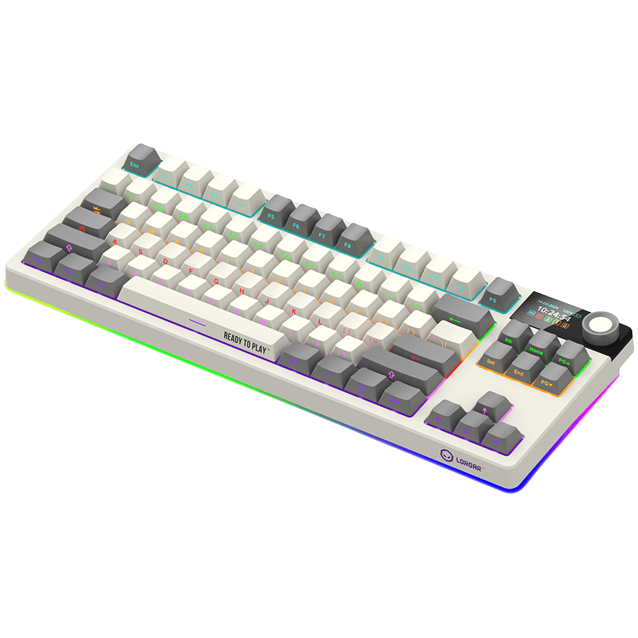 LORGAR KBP70TKLW, Wireless TKL Mechanical Gaming Keyboard Pro, Beige, EN layout 7