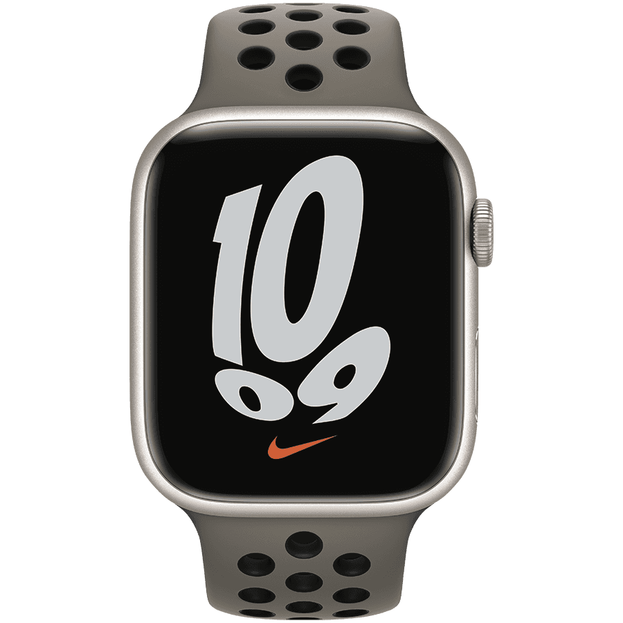 45mm Olive Grey/Black Nike Sport Band 3