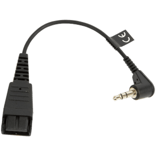 Jabra QD Cord to 3.5mm plug without call controller e.g. Blackberries, I-Phones