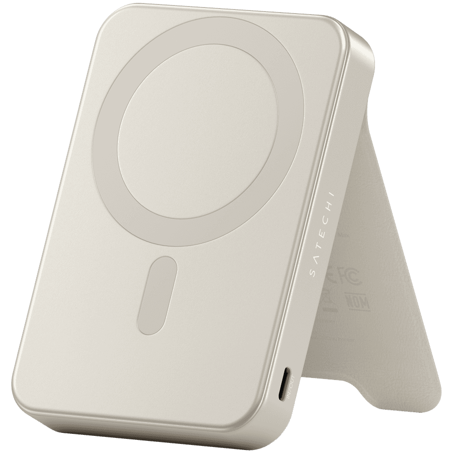 SATECHI Qi2 10K Magnetic Power Bank with Stand (Sand)