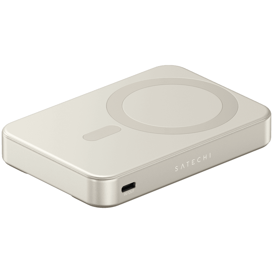 SATECHI Qi2 10K Magnetic Power Bank with Stand (Sand) 3