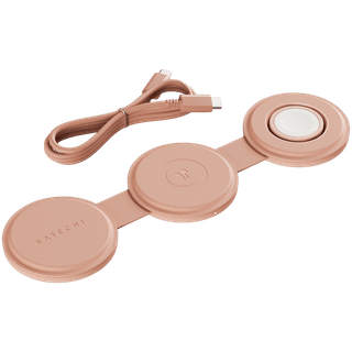 SATECHI OntheGo 3-in-1 Wireless Charger (Desert Rose)