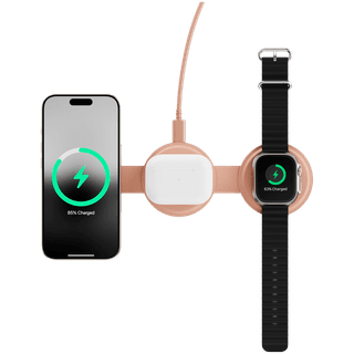 SATECHI OntheGo 3-in-1 Wireless Charger (Desert Rose)