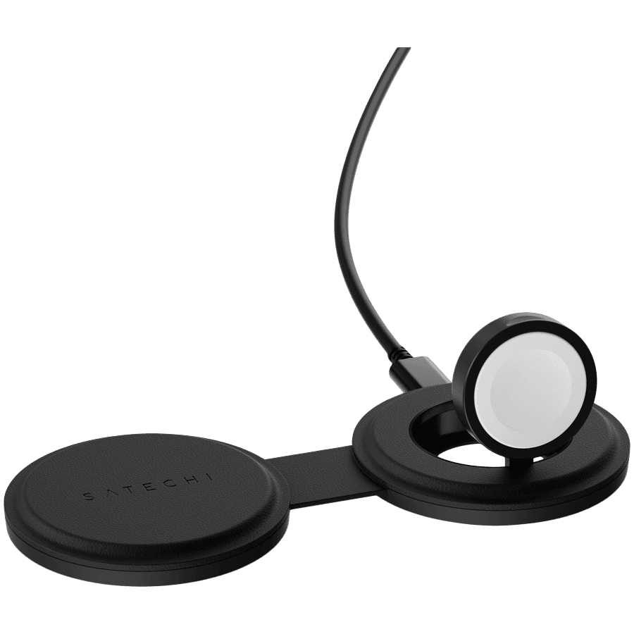 SATECHI OntheGo 2-in-1 Wireless Charger (Black) 5