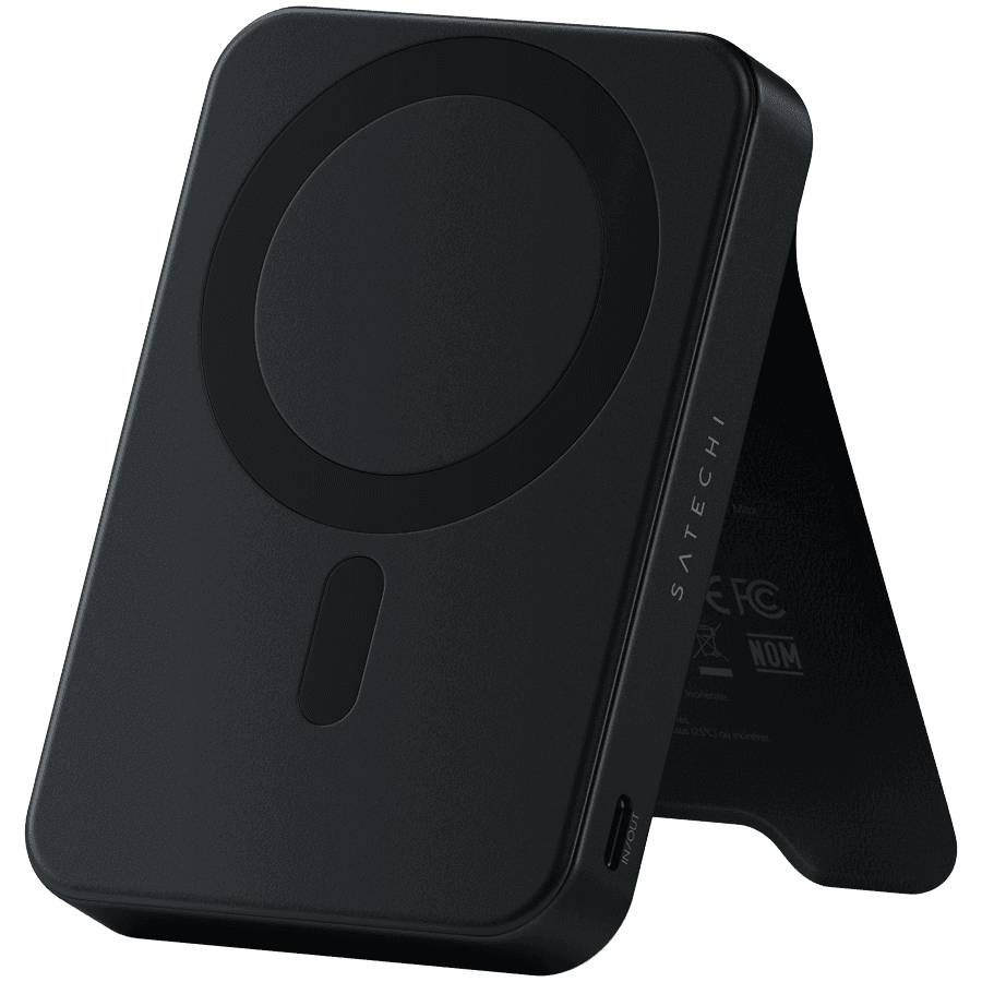 SATECHI Qi2 10K Magnetic Power Bank with Stand (Black)