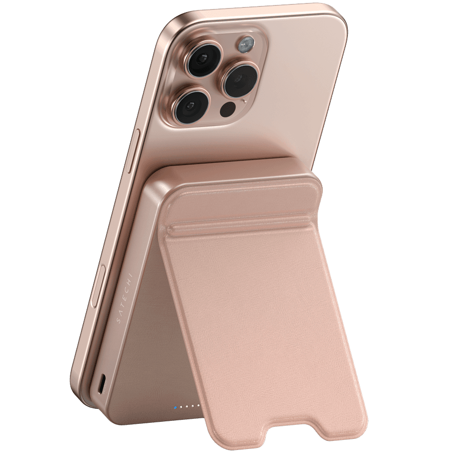 SATECHI Qi2 10K Magnetic Power Bank with Stand (Desert Rose) 6