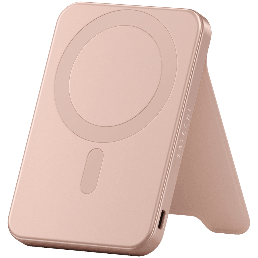 SATECHI Qi2 5K Magnetic Power Bank with Stand (Desert Rose)