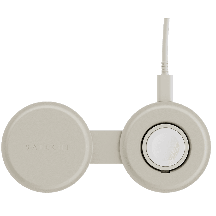 SATECHI OntheGo 2-in-1 Wireless Charger (Sand) 3