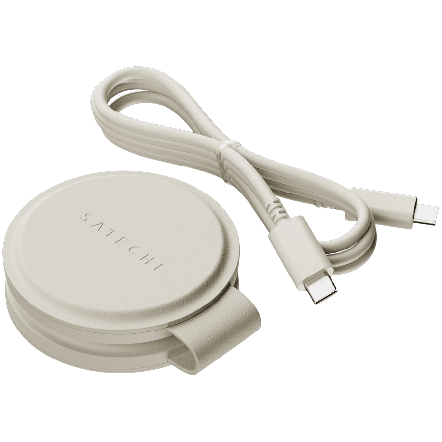 SATECHI OntheGo 2-in-1 Wireless Charger (Sand) 6