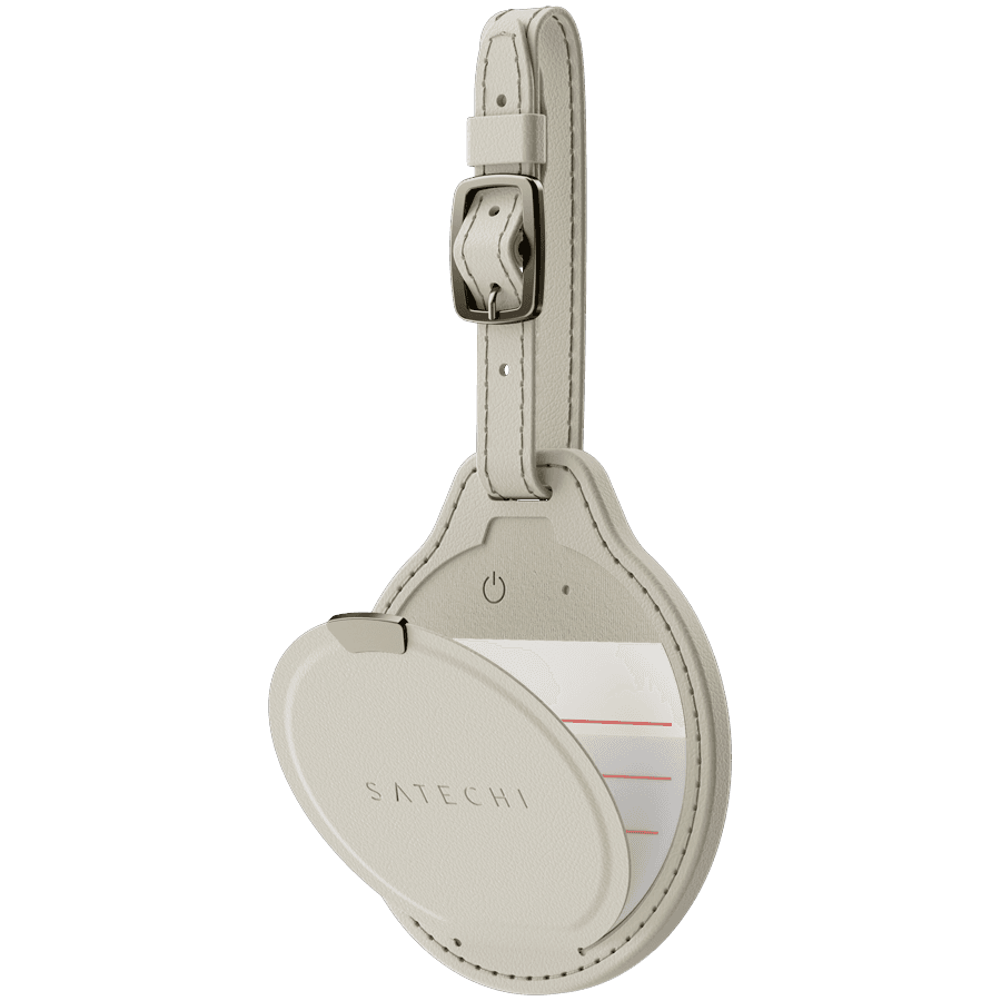 SATECHI Vegan-Leather FindAll Luggage Tag (Sand)