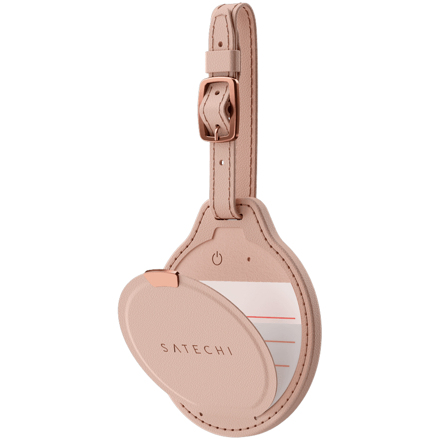 SATECHI Vegan-Leather FindAll Luggage Tag (Desert Rose)