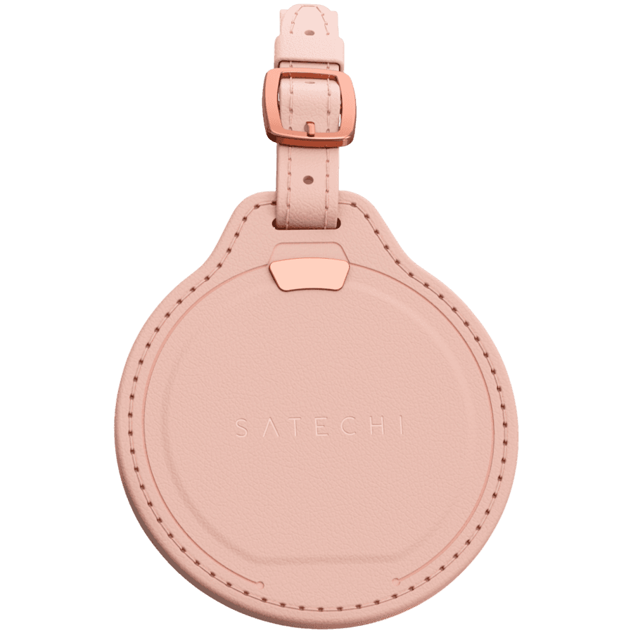 SATECHI Vegan-Leather FindAll Luggage Tag (Desert Rose) 2