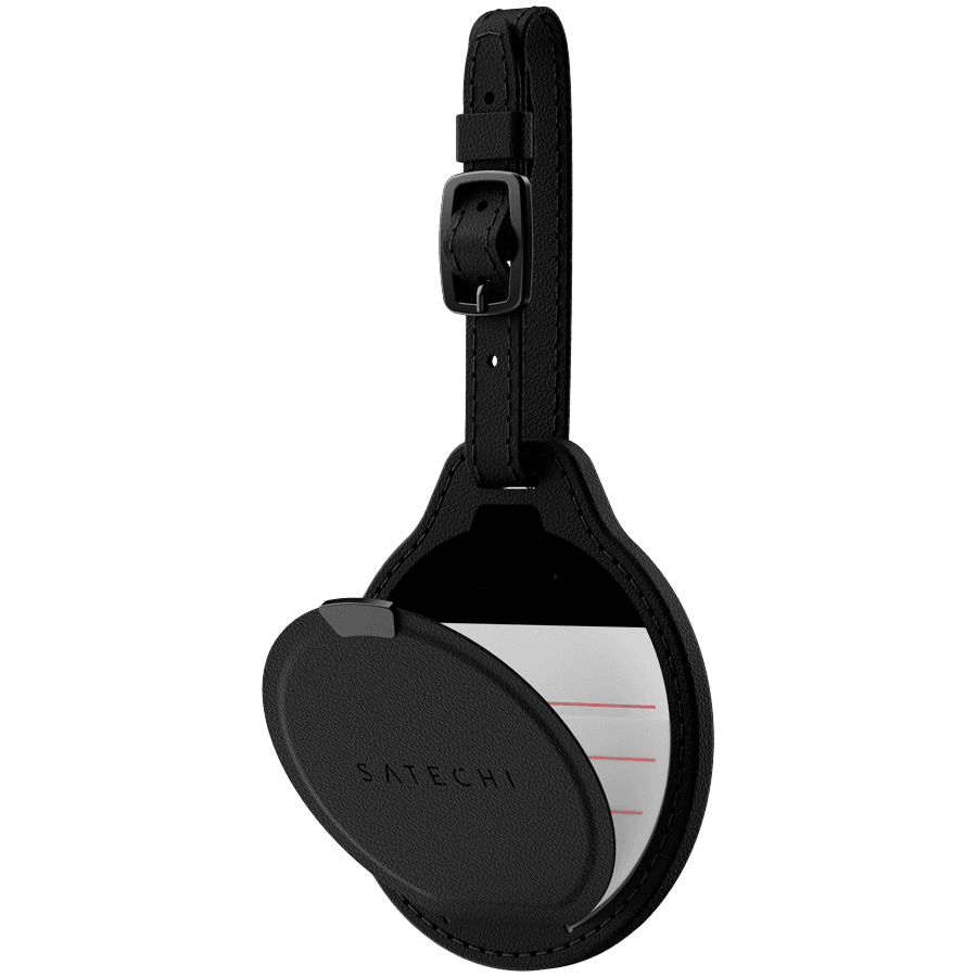 SATECHI Vegan-Leather FindAll Luggage Tag (Black)