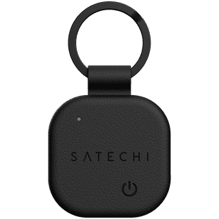 SATECHI Vegan-Leather Keychain with Find My