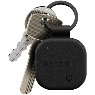 SATECHI Vegan-Leather Keychain with Find My