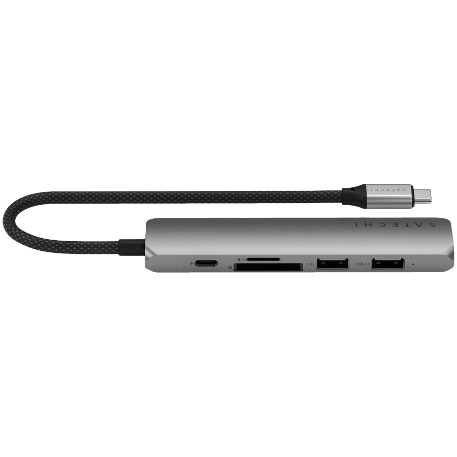 SATECHI 6-in-1 USB-C Slim Multiport Adapter (Space Grey) 4