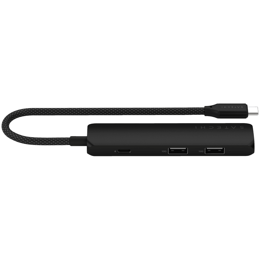 SATECHI 4-in-1 USB-C Slim Multiport Adapter 4K (Black) 4