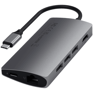 SATECHI Type-C Multi-Port Adapter 4K with Ethernet V2 Space Gray