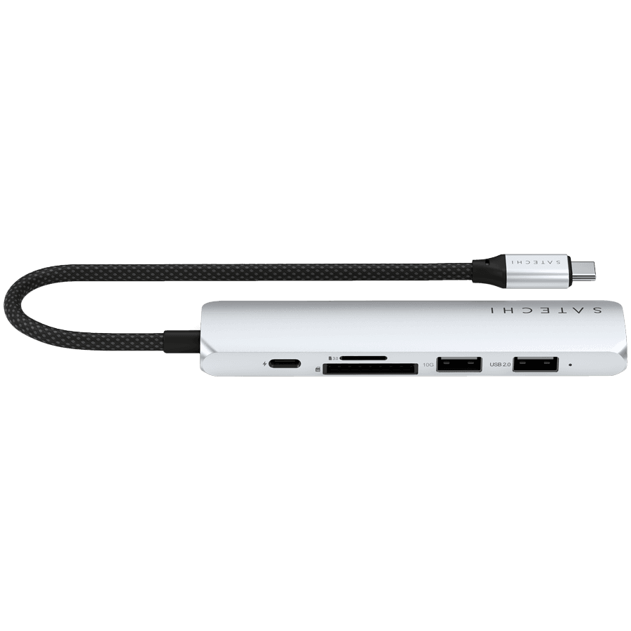 SATECHI 6-in-1 USB-C Slim Multiport Adapter (Silver) 4