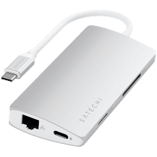 SATECHI Type-C Multi-Port Adapter 4K with Ethernet V2 Silver