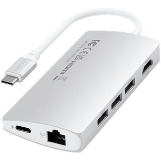 SATECHI Type-C Multi-Port Adapter 4K with Ethernet V2 Silver