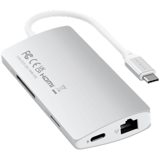 SATECHI Type-C Multi-Port Adapter 4K with Ethernet V2 Silver