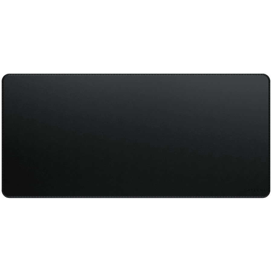 SATECHI Vegan-Leather Premium Desk Mat (Black) 2