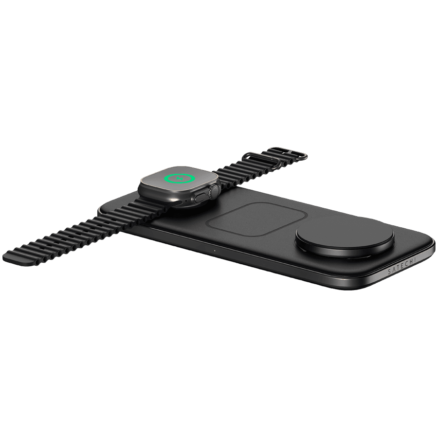 SATECHI Qi2 Trio Wireless Charging Pad - with Type A, C, G plugs 4