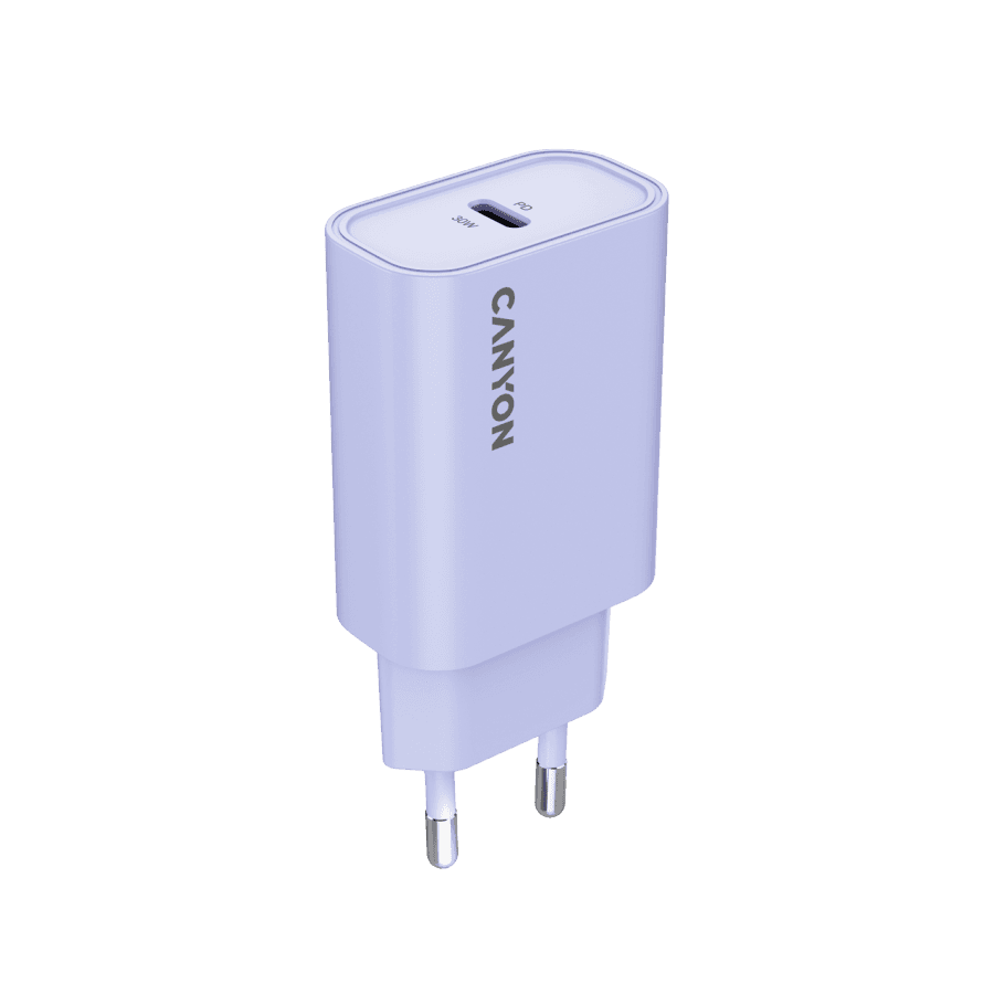 CANYON charger OnCharge 30CL Max Power 30W 1xPD EU Purple