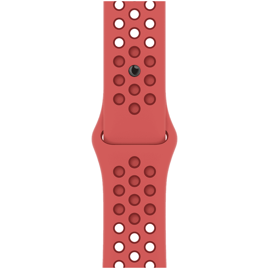 45mm Bright Crimson/Gym Red Nike Sport Band