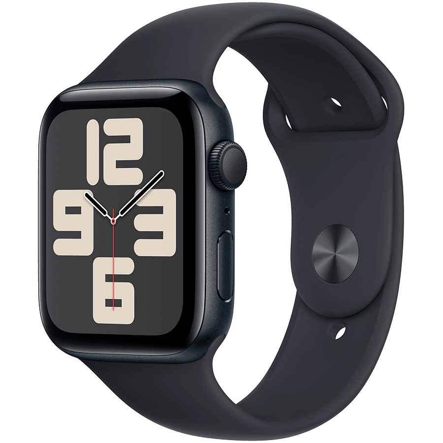 Apple Watch SE GPS 44mm Midnight Aluminium Case with Midnight Sport Band - S/M