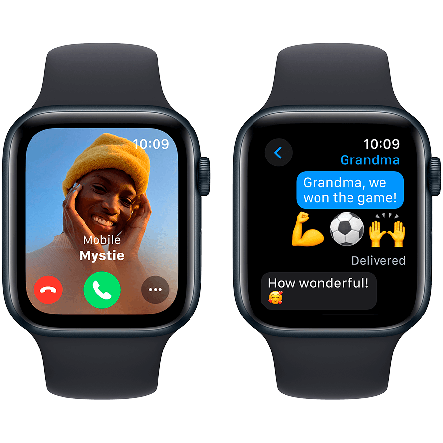 Apple Watch SE GPS 44mm Midnight Aluminium Case with Midnight Sport Band - S/M 4