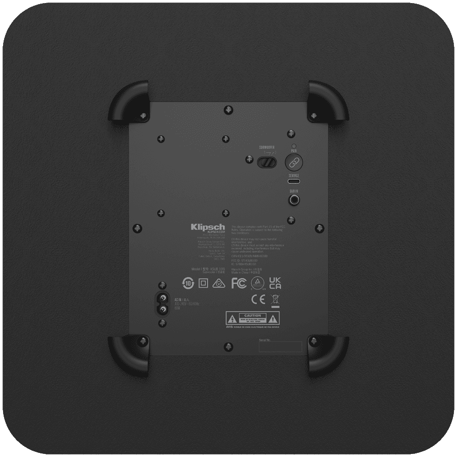 Klipsch Flexus SUB 100 Subwoofer 10", Black 5