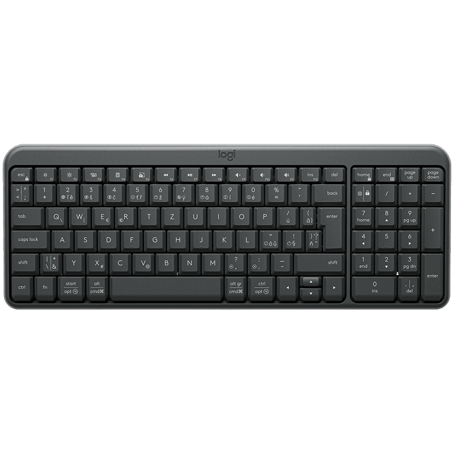 LOGITECH K250 Compact Bluetooth Wireless Keyboard - GRAPHITE - RUS - 2.4GHZ/BT - INTNL-973