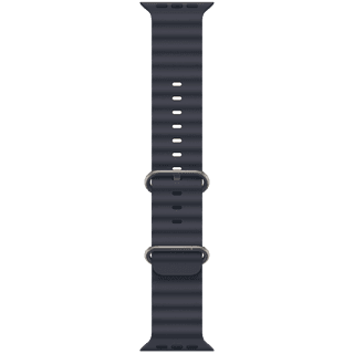 Apple 49mm Navy Ocean Band - Natural Titanium Finish