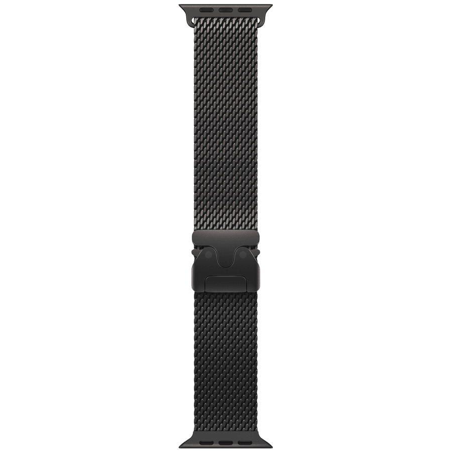 49mm Black Titanium Milanese Loop - Medium