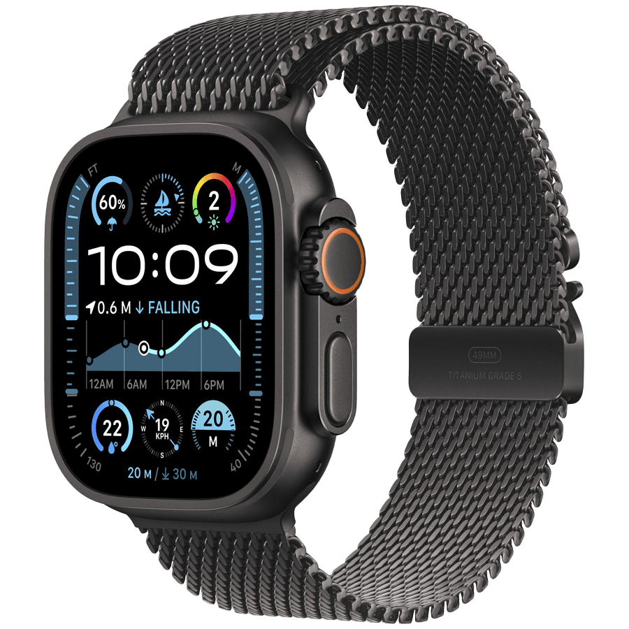 49mm Black Titanium Milanese Loop - Medium 2