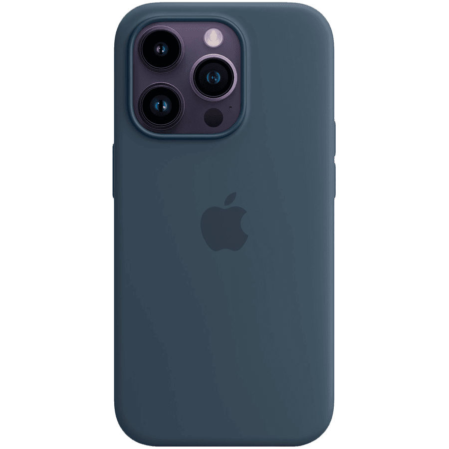 iPhone 14 Pro Silicone Case with MagSafe - Storm Blue