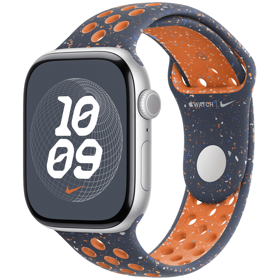 46mm Blue Flame Nike Sport Band - S/M 2