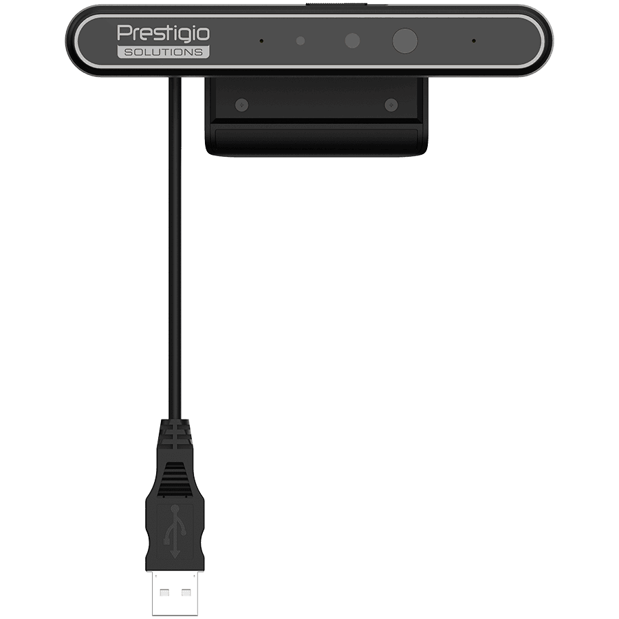 Prestigio Solutions Video Conferencing Windows Hello Camera: FHD, 2MP, 2 mic, 1m (Range), Connection via USB 3.0