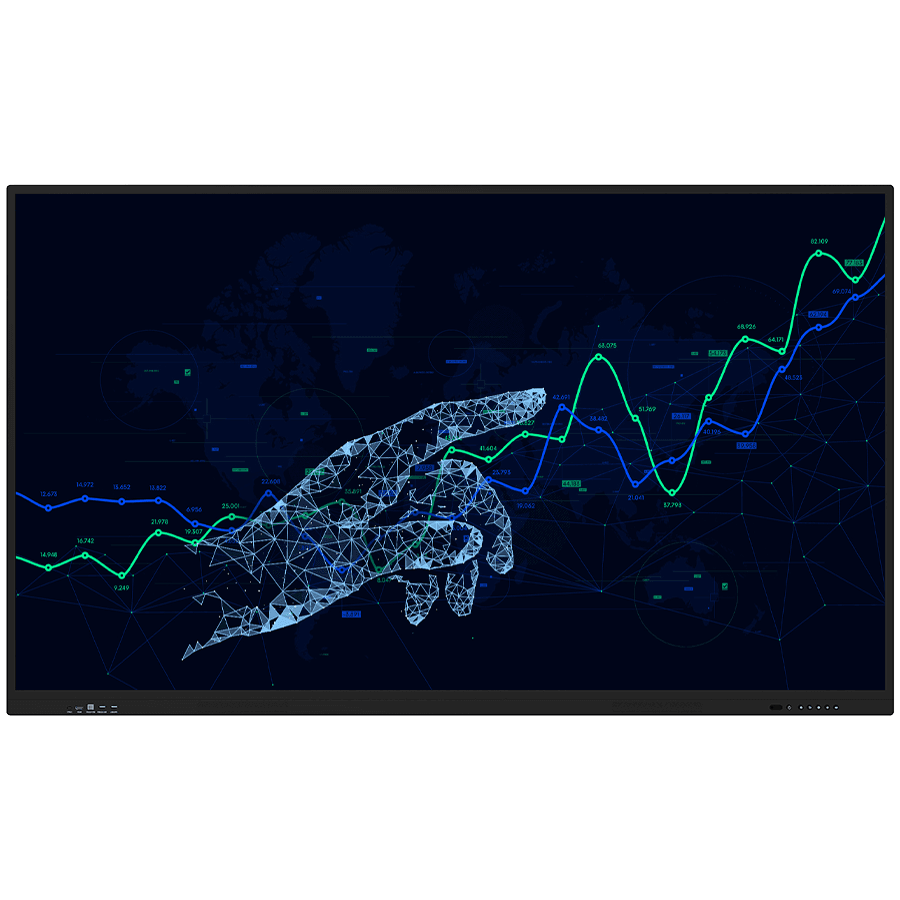 PRESTIGIO SOLUTIONS Multiboard 86" Light Series UHD 4K, Android 8, Wi-Fi, 20TP, touch pen