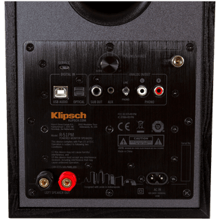 Klipsch Reference R-51PM Powered Bookshelf Speakers, Black, Pair