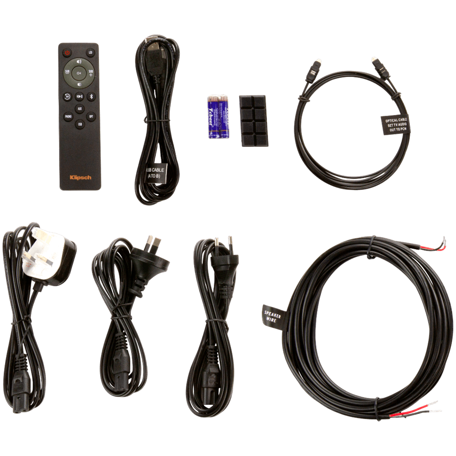 Klipsch Reference R-51PM Powered Bookshelf Speakers, Black, Pair 5