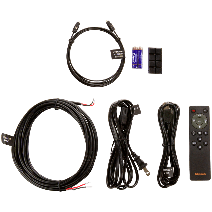 Klipsch Reference R-51PM Powered Bookshelf Speakers, Black, Pair 6