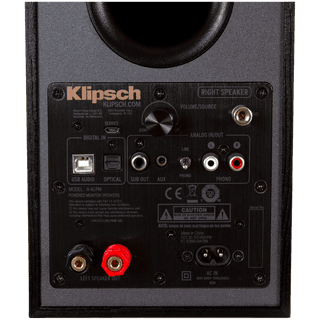 Klipsch Reference R-41PM Powered Bookshelf Speakers, Black, Pair