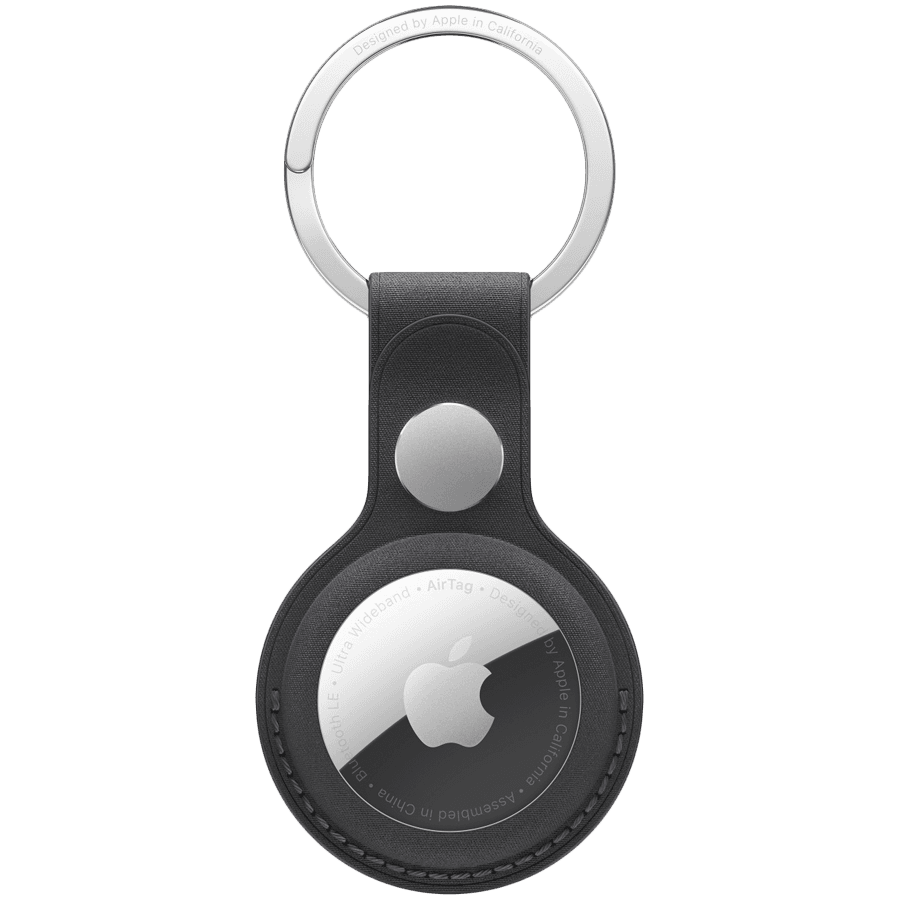 AirTag FineWoven Key Ring - Black